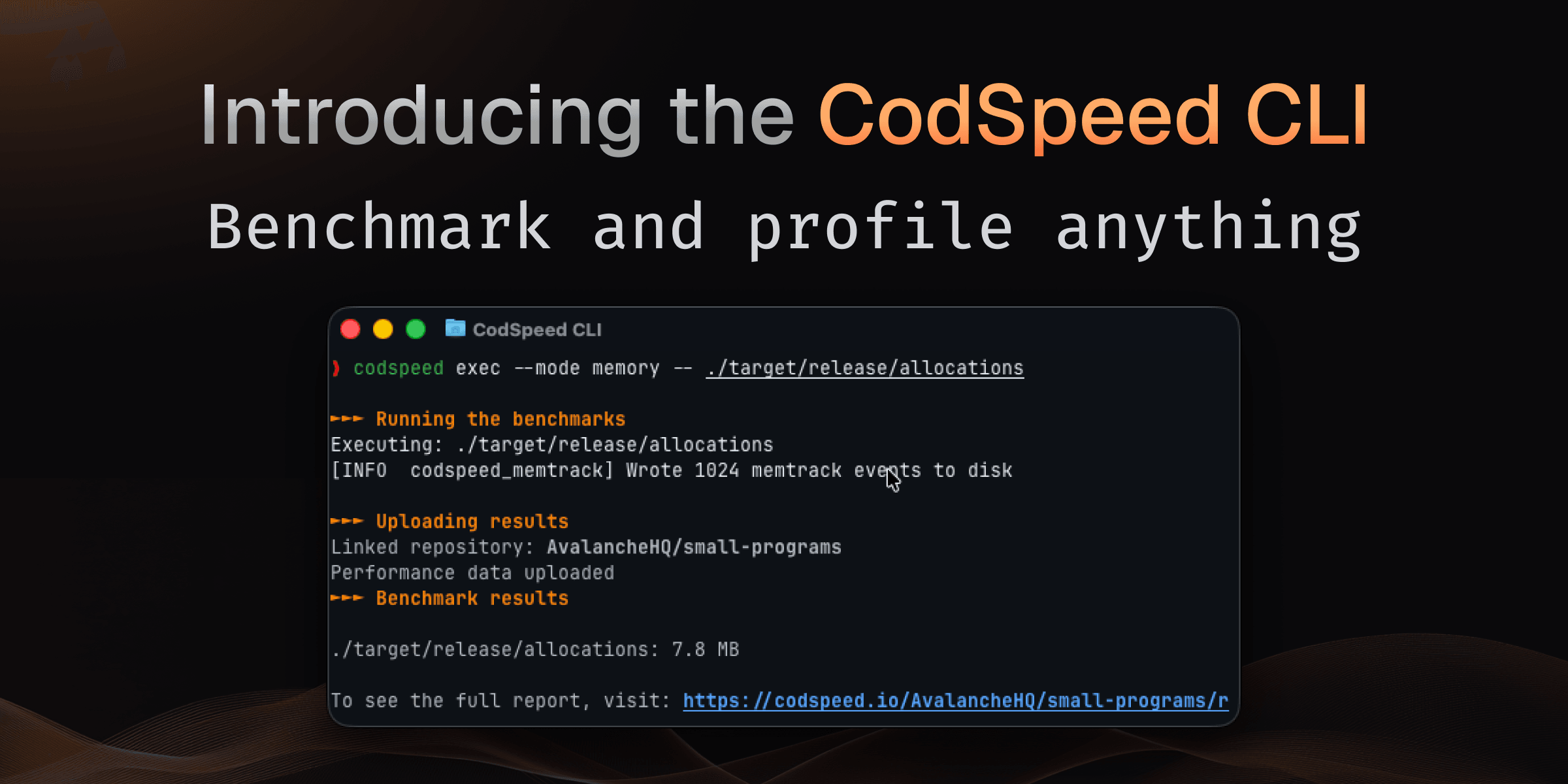 Introducing CodSpeed CLI: Benchmark Anything